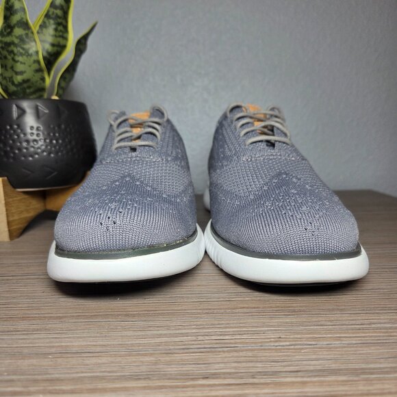 New!! Cole Haan 2.ZERØGRAND Stitchlite Sneakers 8.5M White Ironstone Lightweight - Picture 4 of 11